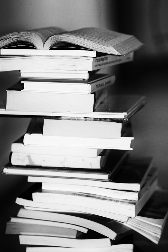 A stack of books